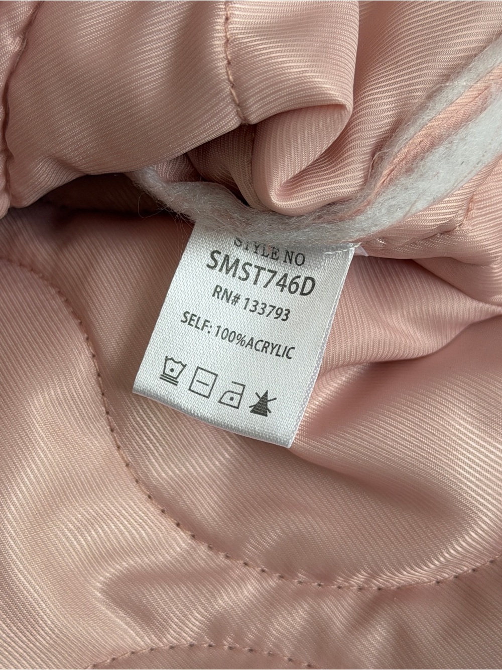 POL Cream Cable Knit Cardigan Quilted Pink Satin Patchwork Button Front Size M - Picture 13 of 15